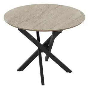 Masa extensibila bucatarie/living rotunda 95 *95 cm Travertin,Ultra