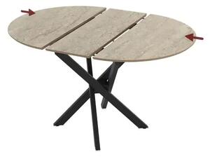 Masa extensibila bucatarie/living rotunda 95 *95 cm Travertin,Ultra
