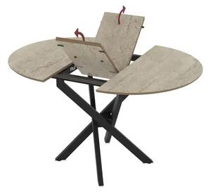 Masa extensibila bucatarie/living rotunda 95 *95 cm Travertin,Ultra