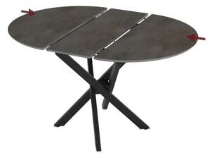 Masa extensibila bucatarie/living rotunda 95 *95 cm Gri marmorat,Ultra