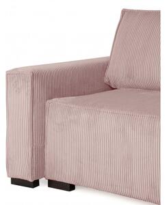 Canapea extensibila cu trei locuri roz deschis SMART