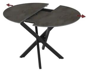 Masa extensibila bucatarie/living rotunda 95 *95 cm Gri marmorat,Ultra