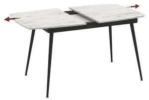 Masa extensibila din Mdf Alb marmorat,Sensey
