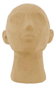 Statuetă decorativă PT LIVING Face Art, înălțime 22,8 cm, maro nisip