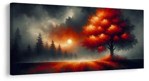 Tablou arborele vieții la apus