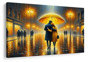 Tablou romantism sub umbrelă
