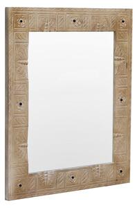 Oglindă dreptunghiulara cu rama din lemn de mango 69 x 79 cm