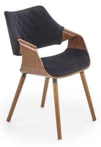 Scaun de sufragerie K396 (Negru + Nuc). 1008323