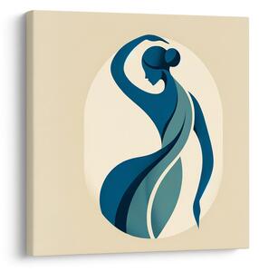 Tablou femeie dansând în abstracție