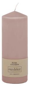 Lumânare Eco candles by Ego dekor Top, durată ardere 50 h, roz pudrat