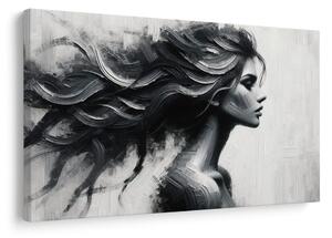 Tablou siluetă feminină misterioasă