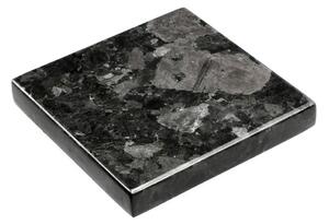 Suport din granit pentru pahar RGE Black Crystal, 15 x 15 cm, negru