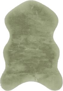 Covor blană artificială Solevito Romance Shape verde salvie 55x80 cm