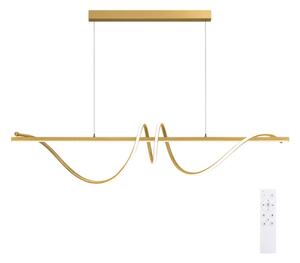 BRILAGI - Lustra LED reglabilă pe cablu SIGNATURE LED/50W/230V 120 cm aurie + telecomandă