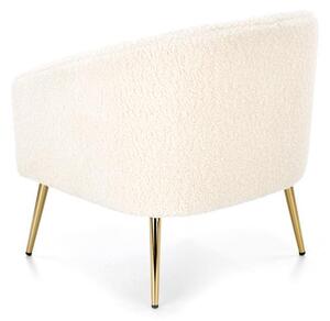 Fotoliu relax Goldie (Crem + Auriu). 1039475