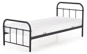 Pat de o persoană 90 cm Lashell 90 (fără saltea) (negru). 1039454