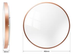 BRILAGI - Corp de iluminat LED reglabil GLASS POOL DOUBLE LED/48W/230V 40 cm finisaj cupru + telecomandă