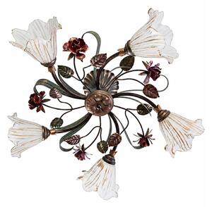 BRILAGI - lustră aplicată ROSE FLOWER 5xE14/40W/230V bronz/patină