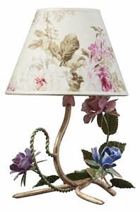 BRILAGI - Lampă de masă ROMANCE 1xE14/40W/230V multicoloră/bej/patină