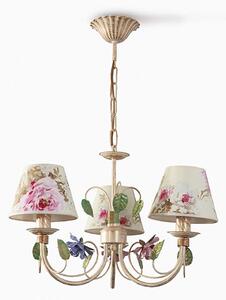 BRILAGI - Lustru pe lanț CAMELLIA 3xE14/40W/230V multicolor/bej/patină