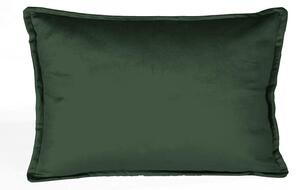 Pernă cu husă din catifea Velvet Atelier Dark, 50 x 35 cm, verde închis