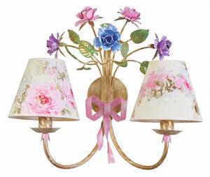 BRILAGI - Aplica de perete ROMANCE 2xE14/40W/230V multicolor/bej/patină