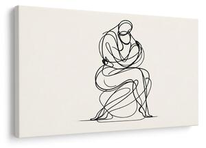 Tablou desen minimalist al unei figuri