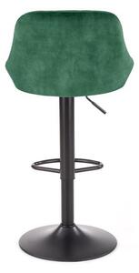 Scaun tip bar Henrietta (verde închis + negru). 1039558