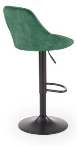 Scaun tip bar Henrietta (verde închis + negru). 1039558