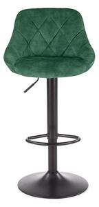 Scaun tip bar Henrietta (verde închis + negru). 1039558