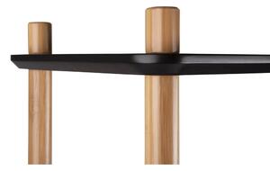 Etajeră cu picioare din bambus Leitmotiv Cabinet Simplicity, negru