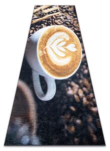 ANDRE 33210 covor lavabil Cafea bucatarie, anti-alunecare - maro