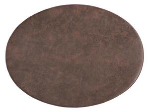 Suport farfurie din imitație de piele ZicZac Troja, 33 x 45 cm, maro închis