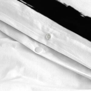 Husă din bumbac pentru pilotă Blanc Stripes, 140 x 200 cm