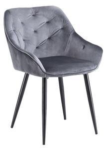 Scaun de sufragerie Krysta (cenușiu + negru). Promo -31%. 1039670