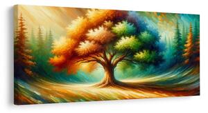 Tablou copacul vieții colorat în natură