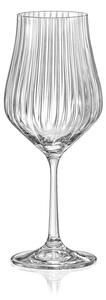 Set 6 pahare pentru vin Crystalex Tulipa Optic, 350 ml