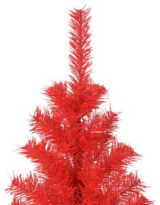 Pom de Crăciun artificial cu suport, roșu, 210 cm, PVC