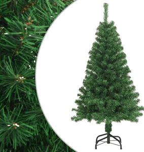 Brad de Crăciun artificial cu ramuri groase, verde, 120 cm, PVC