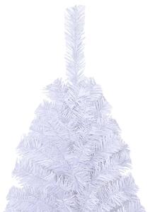 Pom de Crăciun artificial cu ramuri groase, alb, 150 cm, PVC