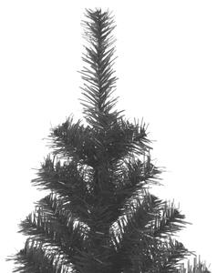Pom de Crăciun artificial cu suport, negru, 210 cm, PVC