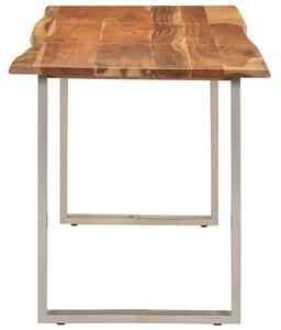 Masă de bucătărie, 140 x 70 x 76 cm, lemn masiv de acacia