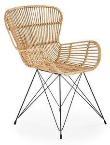 Scaun de sufragerie Kari (natural + Negru). 1048768
