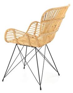 Scaun de sufragerie Kari (natural + Negru). 1048768