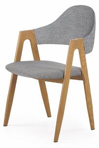 Scaun de sufragerie Kani (Gri + Lemn natural). 1048772