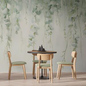 Tapet Ramuri atârnate cu frunze, Fototapet Natură, Fototapet Frunze, w04722 : Uwalls.ro