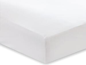 Cearșaf din bumbac satinat Bianca Classic, 135 x 190 cm, alb