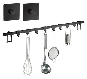 Cuier pentru bucătărie Wenko Turbo-Loc® Gala, lungime 60 cm, negru