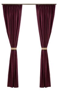 Set draperii Velaria Soft pruna, 2x150x270 cm