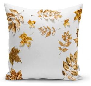 Față de pernă Minimalist Cushion Covers Golden Leaves, 42 x 42 cm